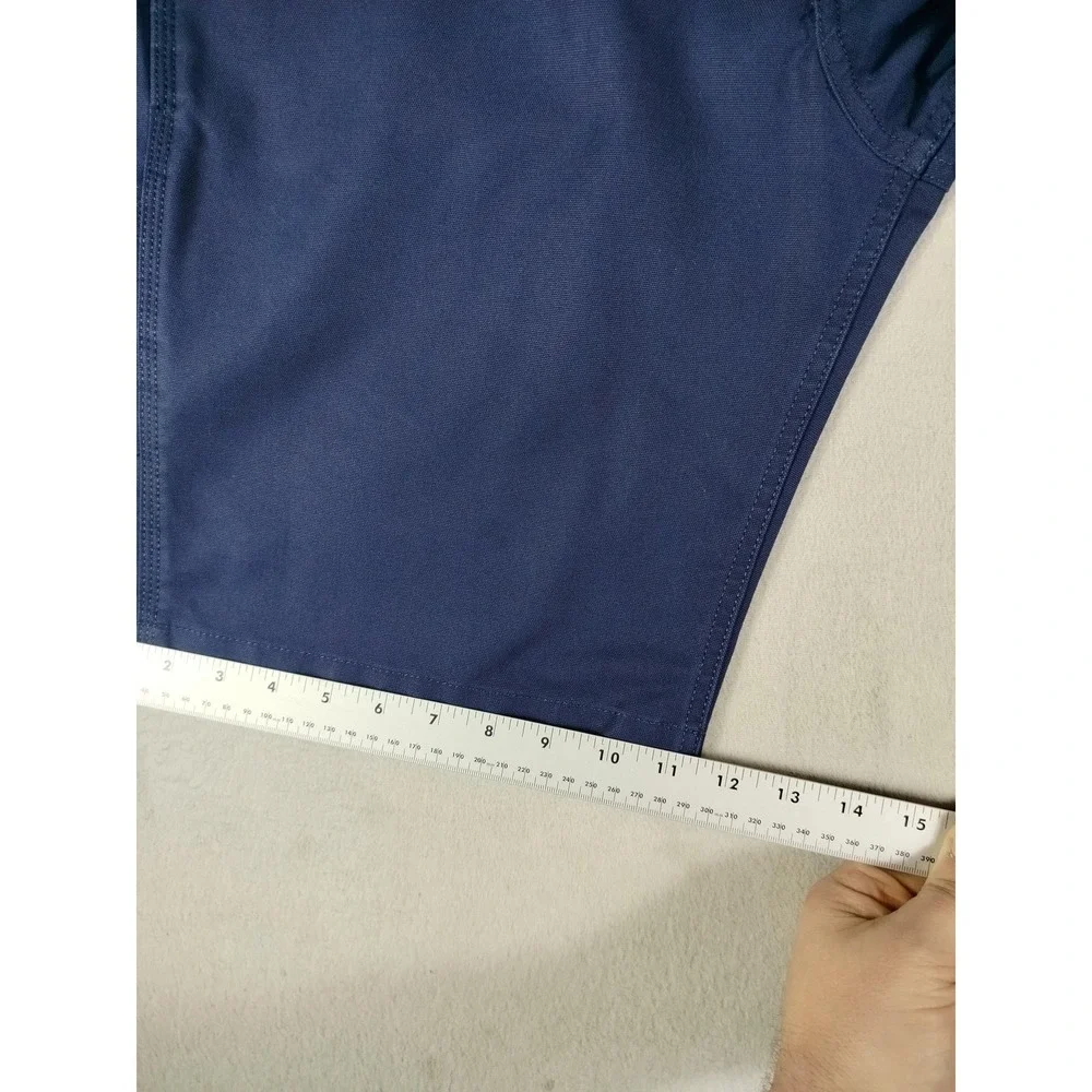 Carhartt Cargo‎ Shorts Mens 36 Blue Relaxed Fit Canvas Stretch Workwear Durable